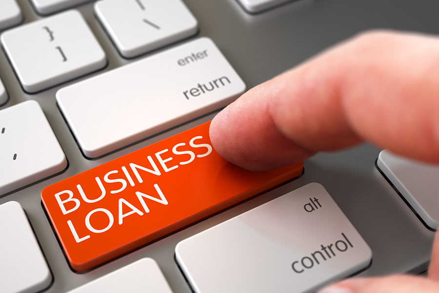 Business Loan on Keyboard Key Concept.